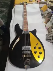 electric bass guitar,Semi hollow body, Rosewood Fingerboard,4005 4 Strings, black color,high quality,free shipping