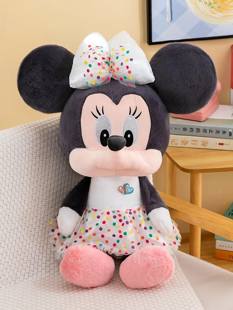 

Плюшевые игрушки с героями мультфильмов Диснея 30/40 см Miaomiao House Minnie Mickey Pluto, креативная плюшевая кукла, подарок на свадьбу, новогодний талисман