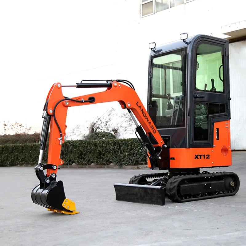 

New Mini Excavator Crawler digger Kubota engine Reach Boom Arm 1.2Ton Household Farm small Machine Customized by Factory EPA