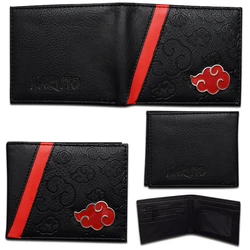 Cartoon Anime Naruto PU Coin Purse Toy Wallet Akatsuki Wallet Uzumaki Action Doll Uchiha Short Foldable Wallet Bank ID Card Bag