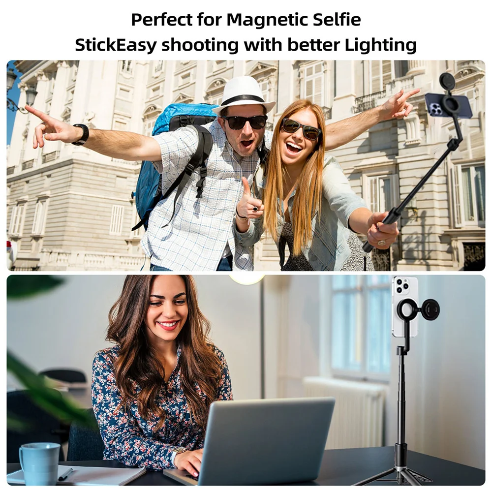 2024 New Smartphone Magnetic Fill Light Mini Selfie Light 3 Modes Adjustable Brightness for Iphone XIAOMI HUAWEI SAMSUNG Phone