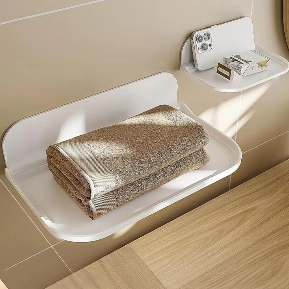 

Space-saving Shelf Foldable Phone Stand Compact Wall Mount Phone Stand Strong Load-bearing Holder for Easy Display for Storage