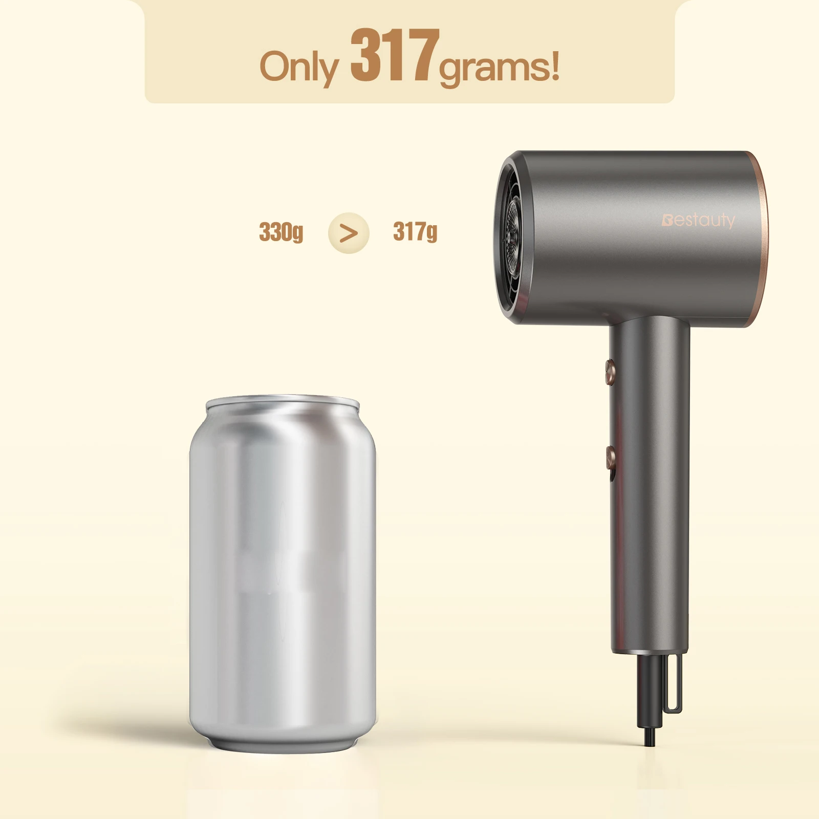 

Hair Dryer Large Wind Quickly Drying Hydrate Hair with 2 Styling Wind Nozzles Household Hotel Hair Salon Hair Dryer