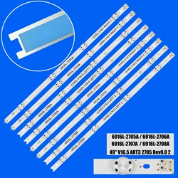 LED backlight strip for 49inch TV 49LJ58300W 49UH603V 49UH620V 49UH671V LC490DGE 6916L-2705A 6916L-2706A 6916L-2707A 6916L-2708A