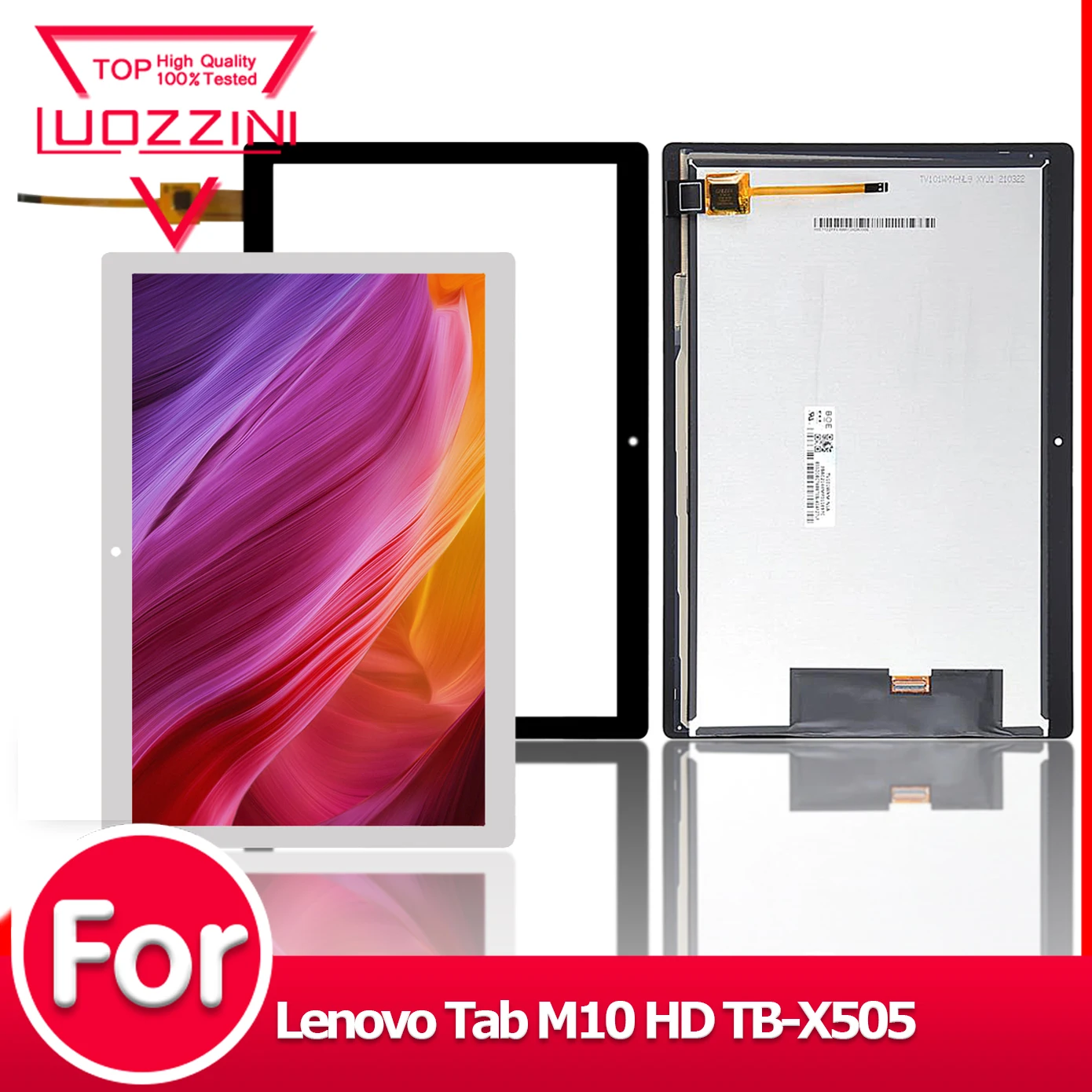 

Новый дисплей 10,1 дюйма для Lenovo Tab M10 HD TB-X505 X505F TB-X505L X505, сенсорный ЖК-дисплей в сборе, замена ЖК-дисплея