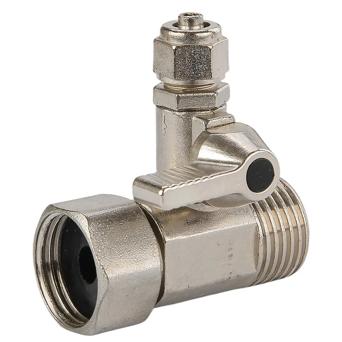 Feed Water Filter Purifier Connector Adapter T Tee Osmosis System Pipe Hose Shut-off Ball Valve Faucet Tap 1/2'' to 1/4'' New