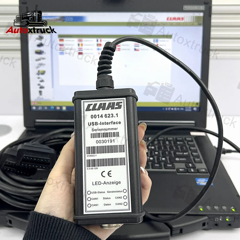 Interface 2021 MetaDiag CLAAS CANBUS agriculture construction truck tractor For CLASS diagnostic tool CF53 Laptop