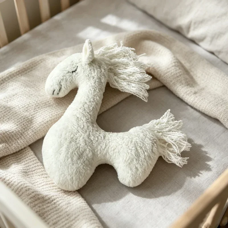 Soft Plush Horse Doll Posing Support Pillow Mat Comfort Cushion For Studio Portrait Photoshoot Practical Shooting Display Prop