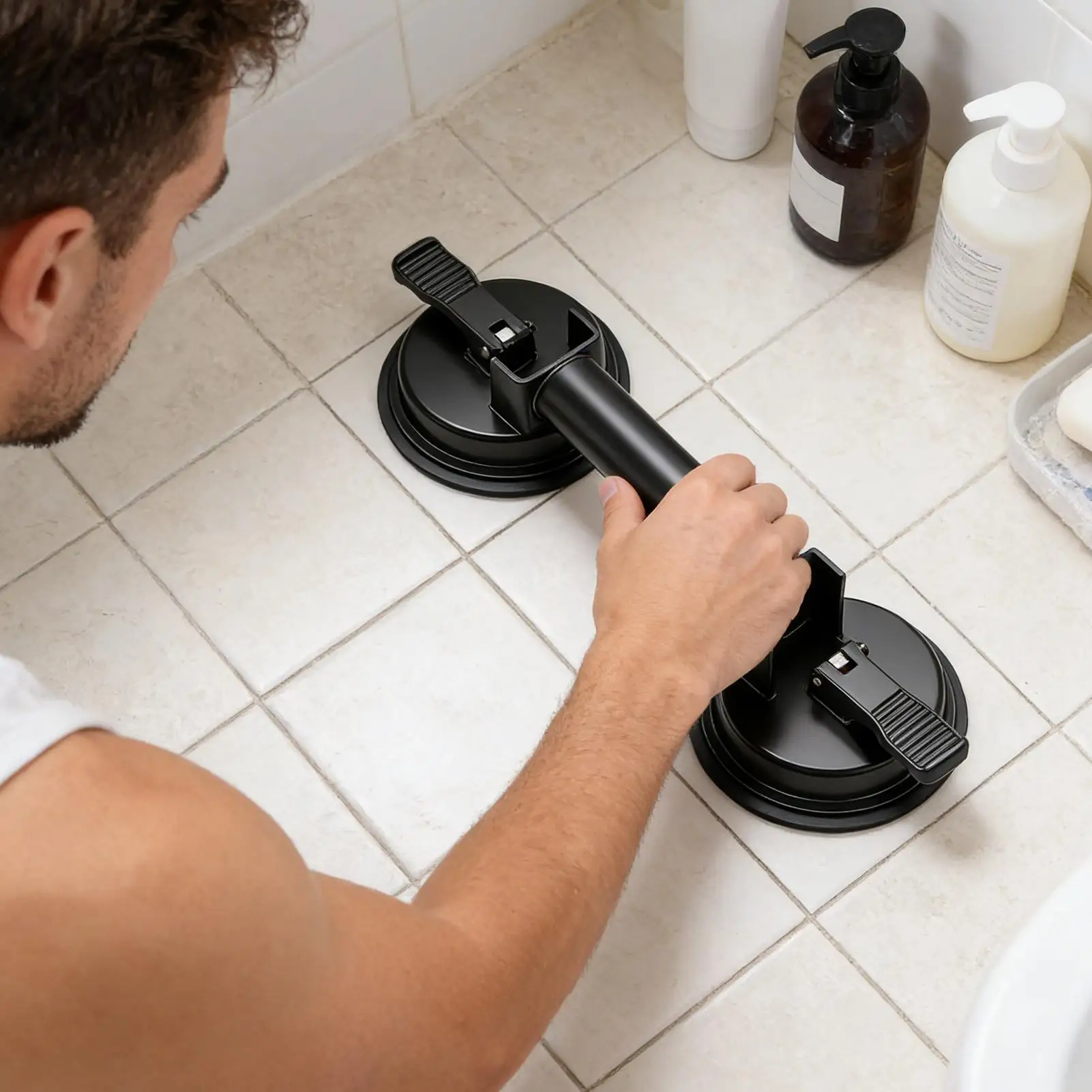 Heavy Duty Suction Cups For Glass Vacuum Wall-Mounted Tool Tile Suction Cup Tool For Family Friends Men Bathroom Furniture