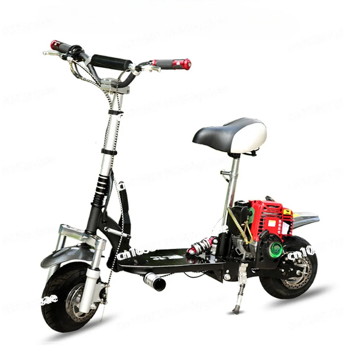 

Two-wheeled Four-stroke 49CC Gasoline Scooter, Auto-operated Foldable Pedal, Mini Transportation, Power Scooter