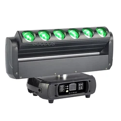 Light 500W 6pcs 40W Moving Head Lights DMX512 RGBW Color Beam Effect Strobe DJ Lights Bar For Party Disco Wedding Bar KTV