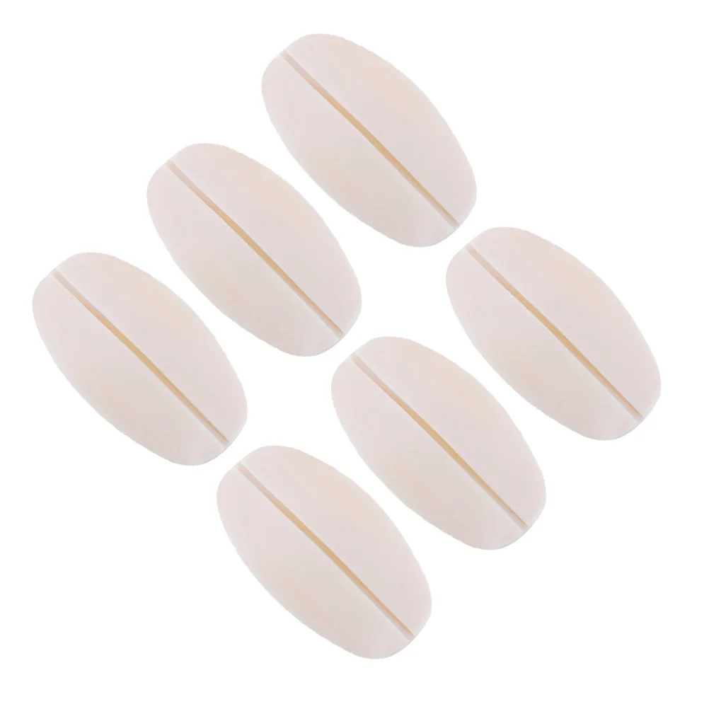 

6PCS Anti-slip Silicone Shoulder Pads Lightweight Resilient Broaden Shape Rounded Contours Smooth Under Clothes Comfortable
