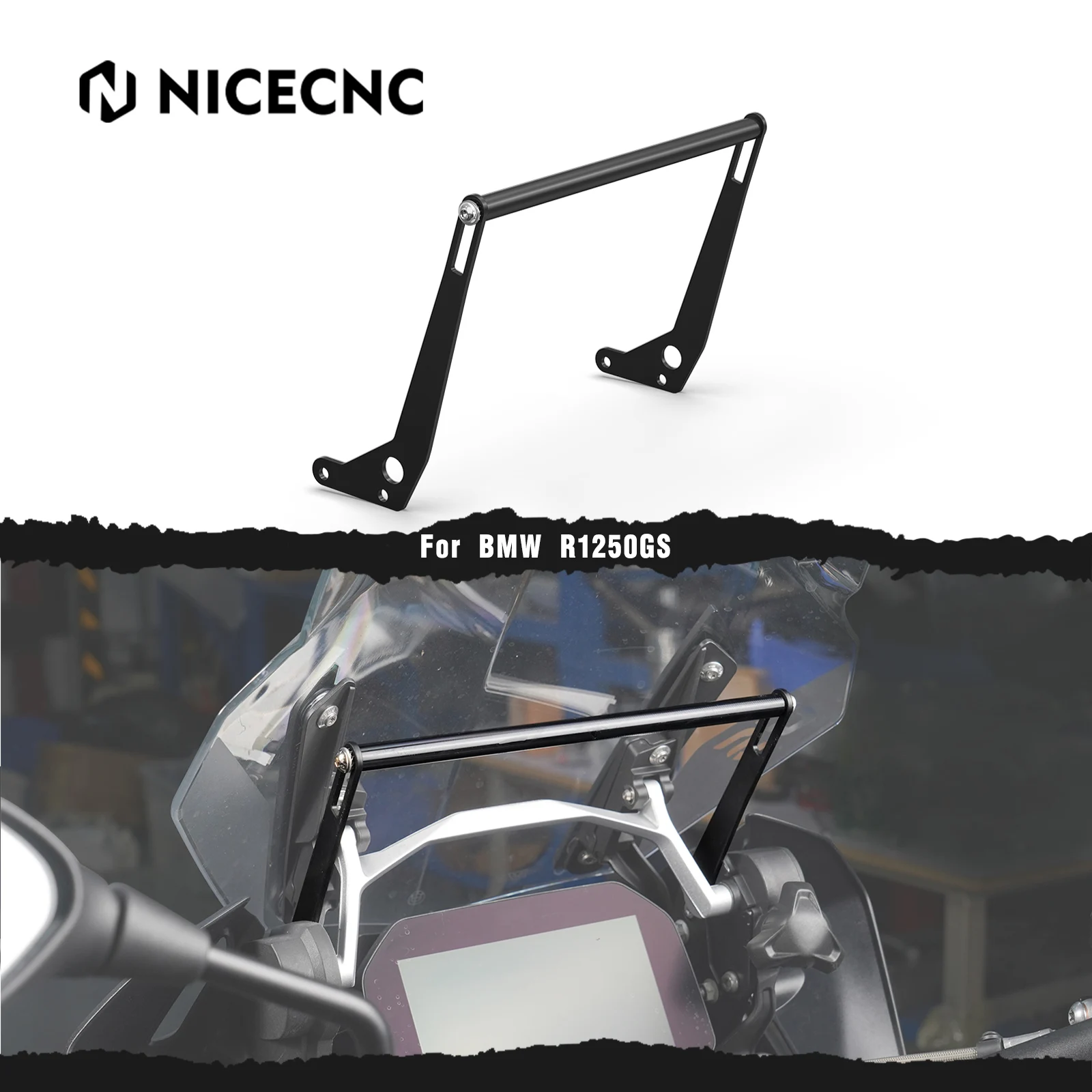 

For BMW R 1250 GS 2018-2023 R1250GS Adventure 2018-2024 NICECNC Phone Navigation Bracket Support R 1200 GS R 1200 GSA 2013-2018