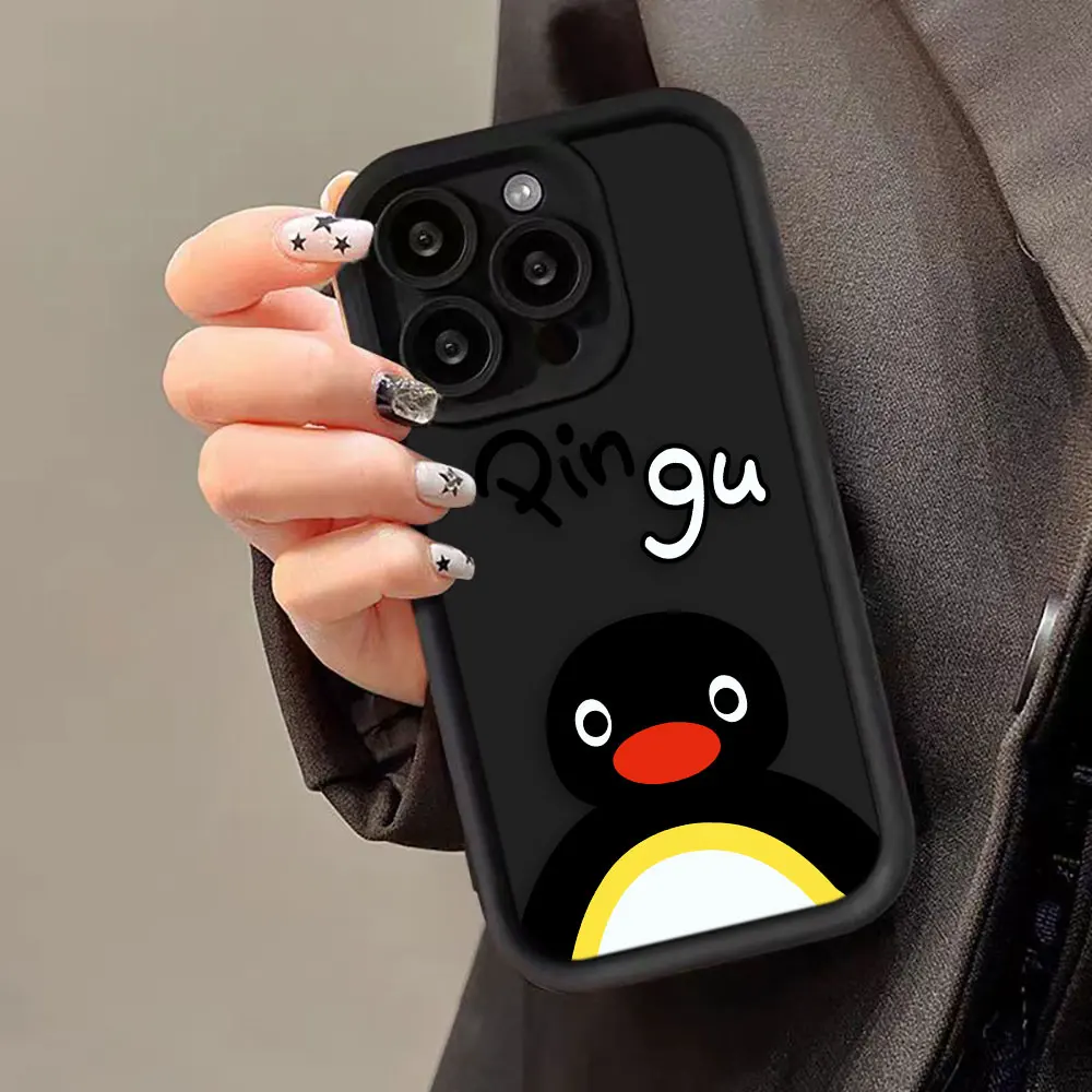 Cartoon Pingu Penguin Phone Case For OPPO RENO 11 10 8 8T 7 7Z 6 6Z 5 4 3 4G 5G Shockproof Soft Silicone Case Funda Coque Shell