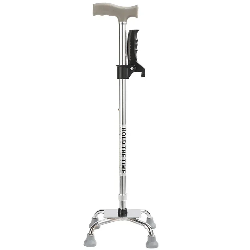 Hot salescrutches, four-legged corners, crutches, stainless steel crutches for the elderly, anti-slip rehabilitation, fractures,