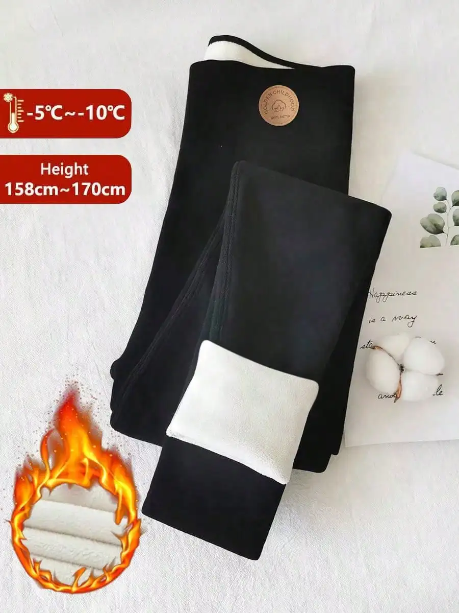 Women's Winter Leggings Thermal Velvet Cotton Slimming Tights with Fleece Pant Black Stretch Gray Thick Warm Thermo Leggings for