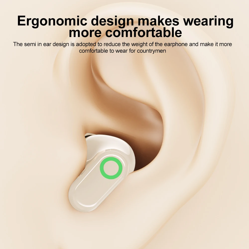 Transparent Bluetooth 5.4 Earphones Mini in-ear Earbuds Sports Headphones Wireless Gaming Headsets HiFi Noise Reduction Earphone