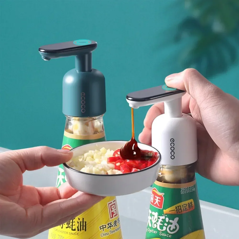 ECOCO Push-type Oyster Sauce Squeezer Quality Food-grade Reusable Press Mouth ABS Universal Pump Head Kitchen