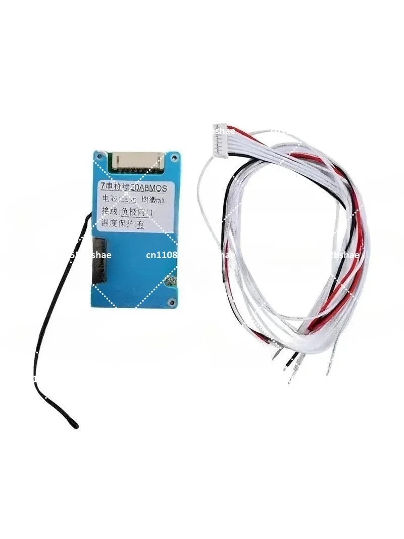7S 24V Li-ion Battery Protection Board with Balance & Temperature Protection for Ternary Battery Pack