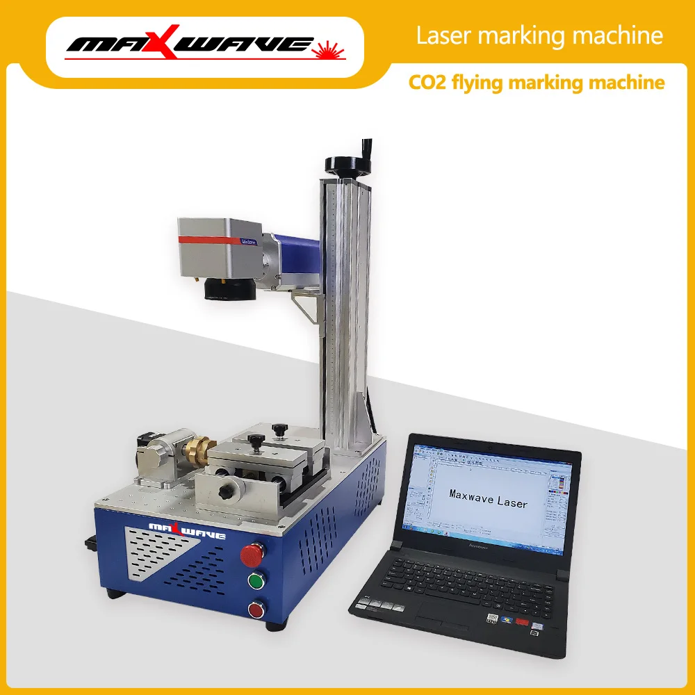 القائمة الخشبية المحفورة بالليزر آلة النقش بالليزر الصغيرة Maxwave - USB متصل لوضع علامات على المعادن