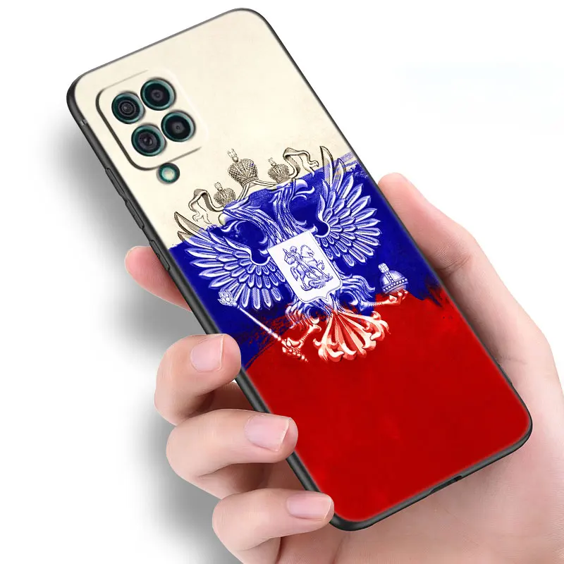 Russia Flag Emblem Phone Case For Samsung Galaxy M13 M12 M11 M21 M22 M23 M31S M32 M33 M51 M52 M53 5G Note 20 Ultra 10 Lite Plus