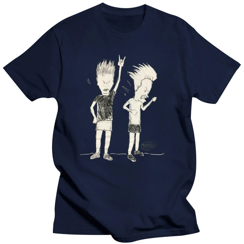 Vintage Rare Beavis And Butthead Black T Shirt Mike Judge SIZE S-2XL Reprint Tee Shirt Cotton Customize