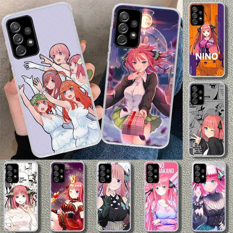 Nakano Nino Anime Phone Case for Samsung Galaxy A15 A25 A35 A55 A14 A24 A34 A54 A04S A13 A23 A33 A53 A03S A52 A12 A22 A32 A02S C