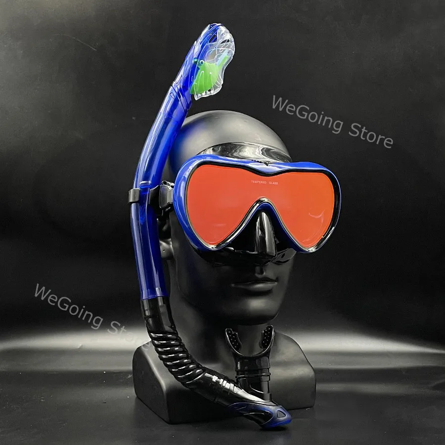 

Snorkelling Gear Manufacturer Mirror Scuba Glasses for Diving Waterproof Adult Silicone Swimming Mask with Dry Snorkel Tube