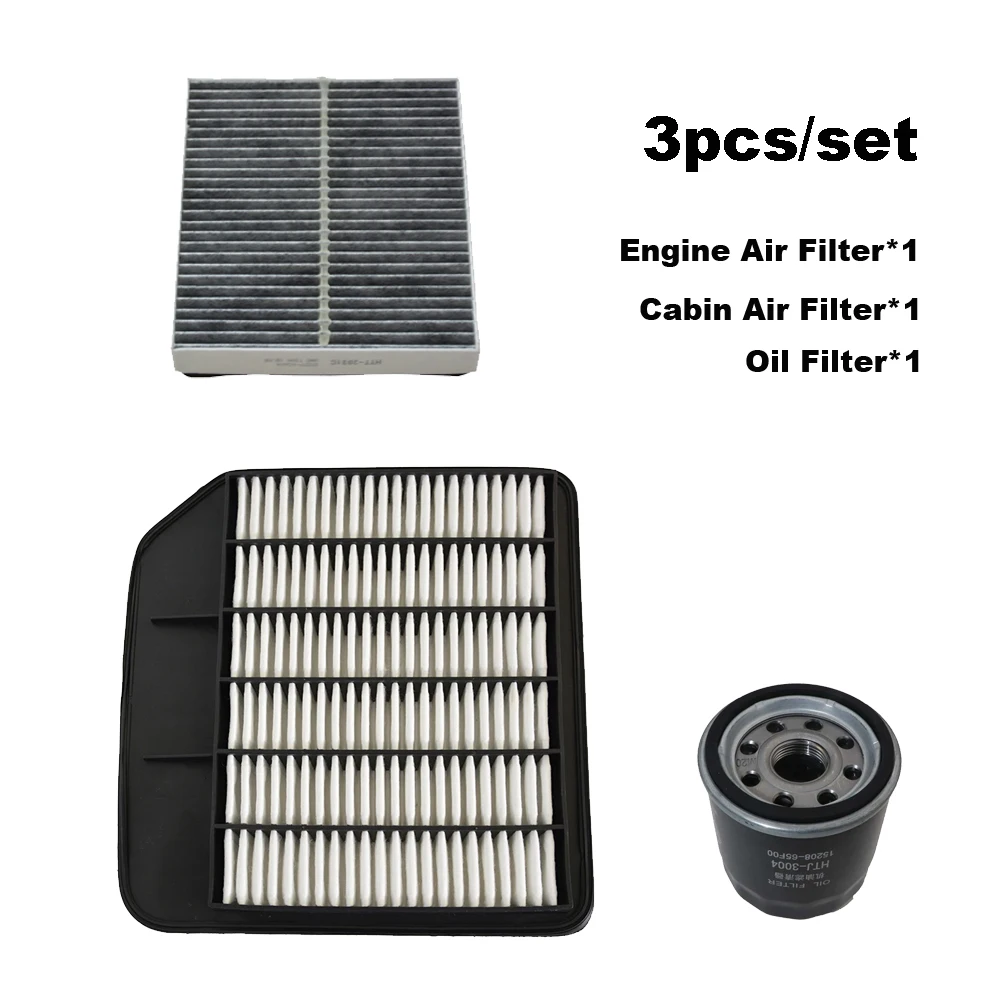 

3pcs Filter Set For Nissan Patrol Y62 5.6L 2010-2022 4.0L 2014-2020 Infiniti QX56 QX80 Z62 2013 Cabin Air Oil Filter Accessories