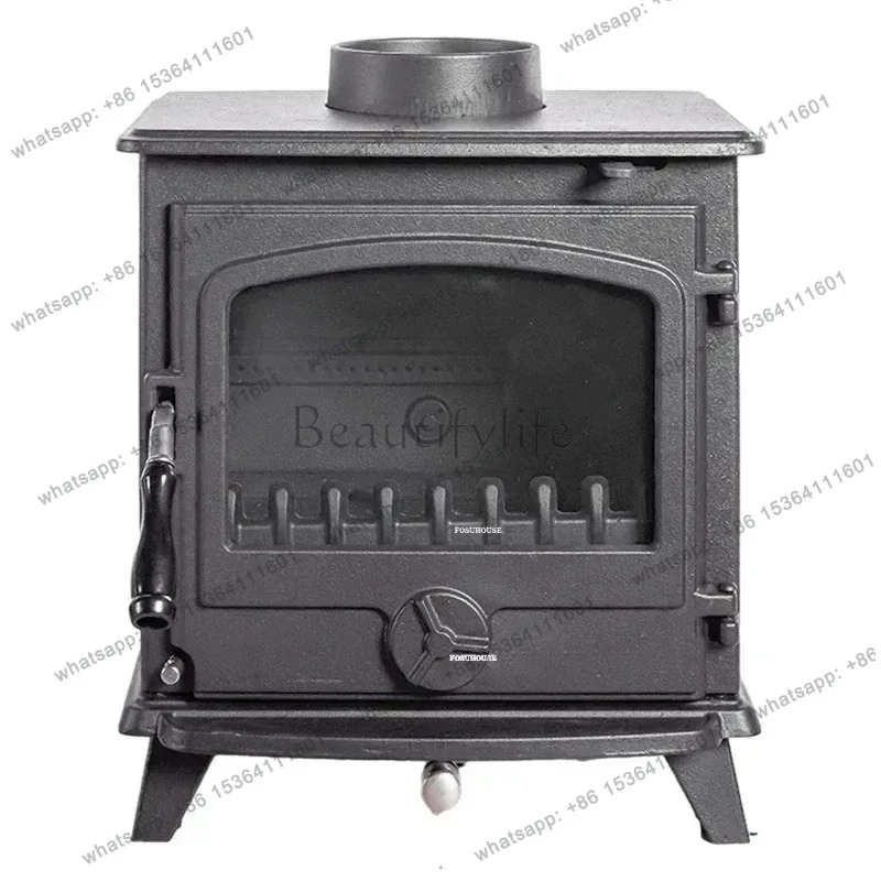 American Cast Iron Fire Fireplaces for Living Room Creative Firewood Heating Stove Home Villa Rural
