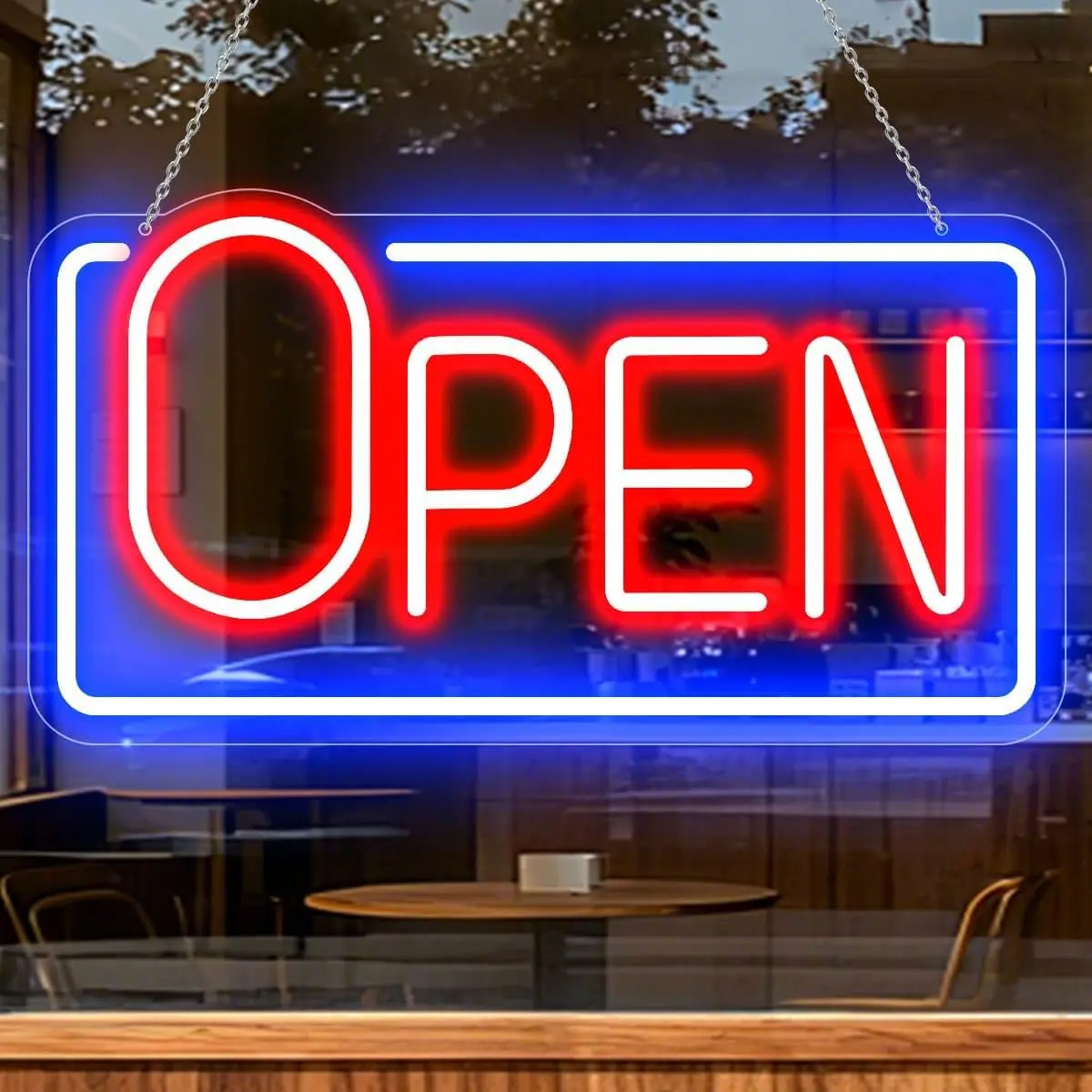 

Led Neon Open Sign for BusinWindow, Light up Open Sign for Store Carteles Letreros Para Negocios, 16 x 8.6 inch