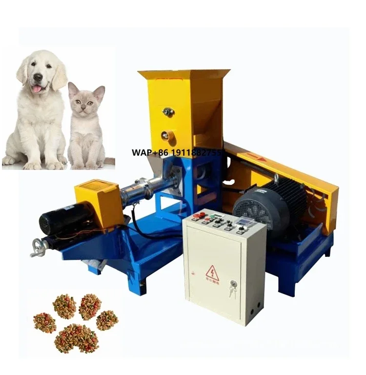 

Industrial Cat Dog Pet Food Making Machine Animal Feed Pellet Processing Machine Fish Feed Extruder Machine