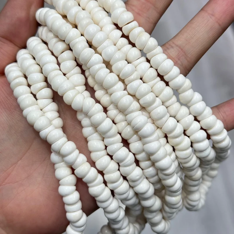 High Porcelain White Bone Pork Intestine 1 Piece about 108 Pieces Crafts Prayer Beads Jewelry Accessories Bracelet