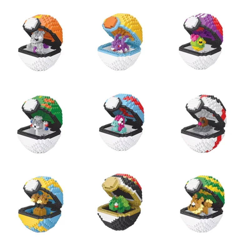 20 styles blocs de construction assemblage Anime Picachu Zecora Charizard poupée Blastoise Bulbasaur Gengar briques figurines jouet pour enfant cadeau