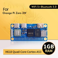 For Orange Pi Zero 2W 1GB RAM DDR4 Mini PC Allwinner H618 Orange Pi Zero 2W WiFi Bluetooth SBC Single Board Computer