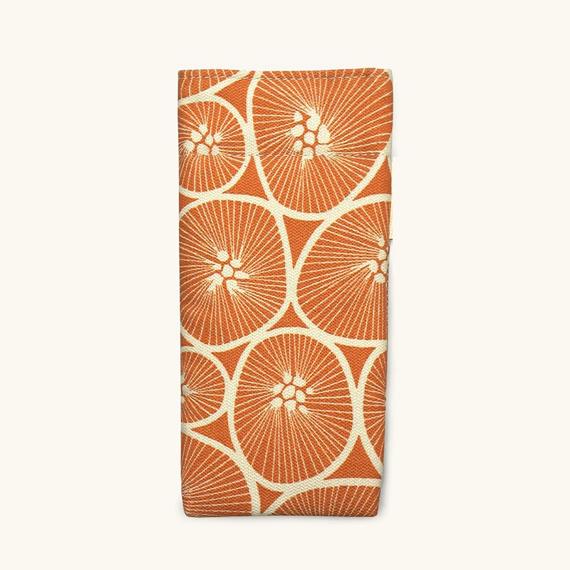 2026 new printed glasses case with thick padding, large capacity Nordic printed delicate and compact sunglasses storage bag