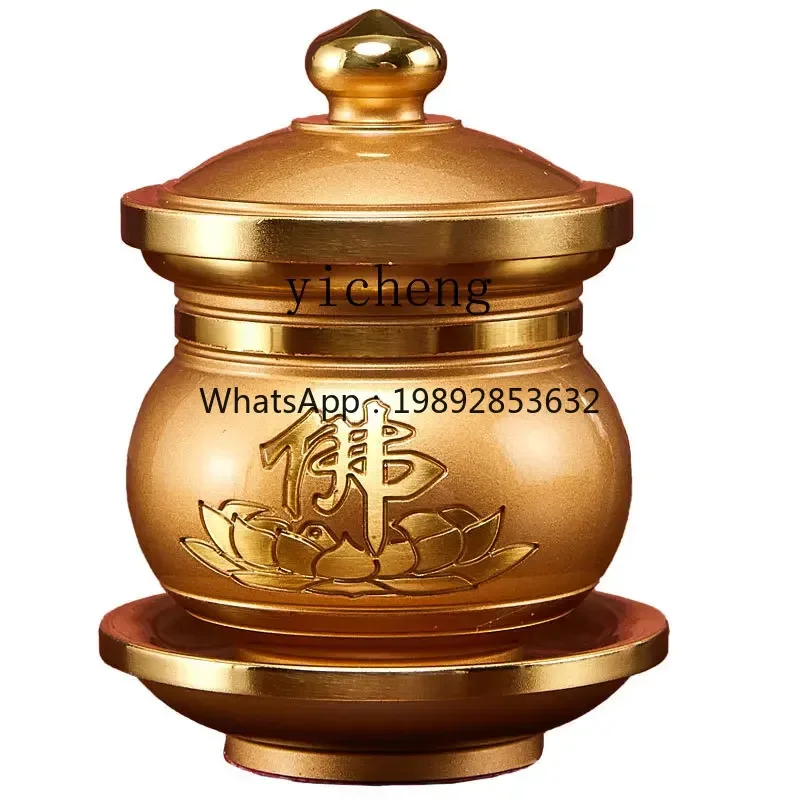 

ZC pure copper water supply cup for the God of Wealth wine cup, tribute water cup, holy water cup, Dharma front cup