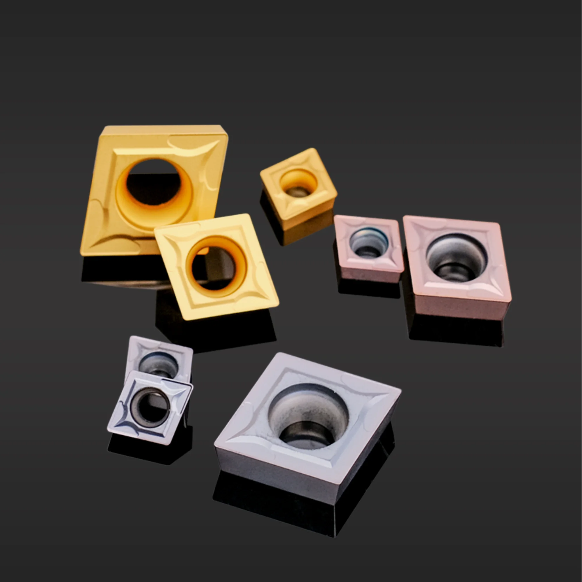 

HUAZHICHUN CNC blade turning tool diamond inner boring insert Balchas coating durable CCMT