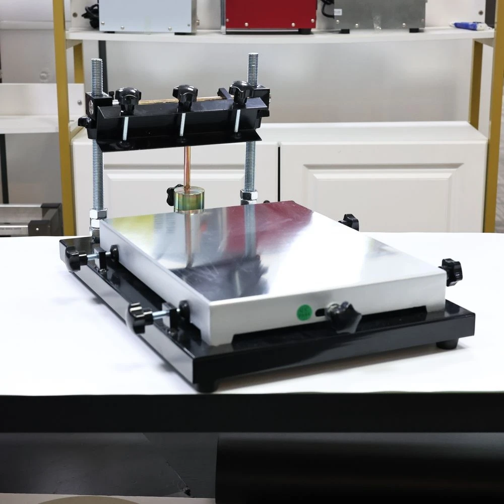 ZB3244H معدات طباعة معجون اللحام اليدوي الصغير: طاولة طباعة الشاشة الدقيقة #3