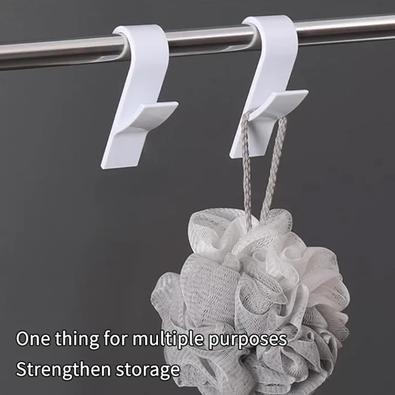 10PCS Bathroom Hanger Clips Heated Towel Radiator Rail Hook Holder Clothes Storage Hanger Multifunction Drying Rack Hook Towel