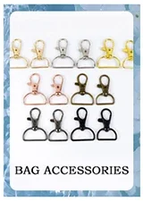 1-5Pcs Bag Twist Turn Lock Snap Metal Buckles Handbag Decor Closure Clasps DIY Luggage Replacement Hardware Accessories