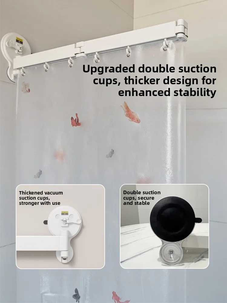 

Suction Cup ower Curtain Batoom Partition Waterproof Dry Wet Separation ower Privacy Curtain Nordic Sle PVC Material