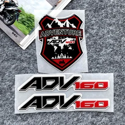 For Honda ADV160 Motorcycle Logo Sticker Adventure Rider Decals 3D Fuel Tank Pad Raised Decals Badge Accessories Decoration