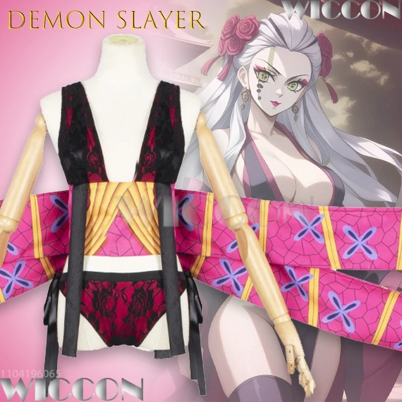 

Dem onSlayer Daki Cosplay Clothes Upper Moon Six Woman Outfit Anime Stage Show Sexy Dress Party Halloween Christmas Carnival Cos