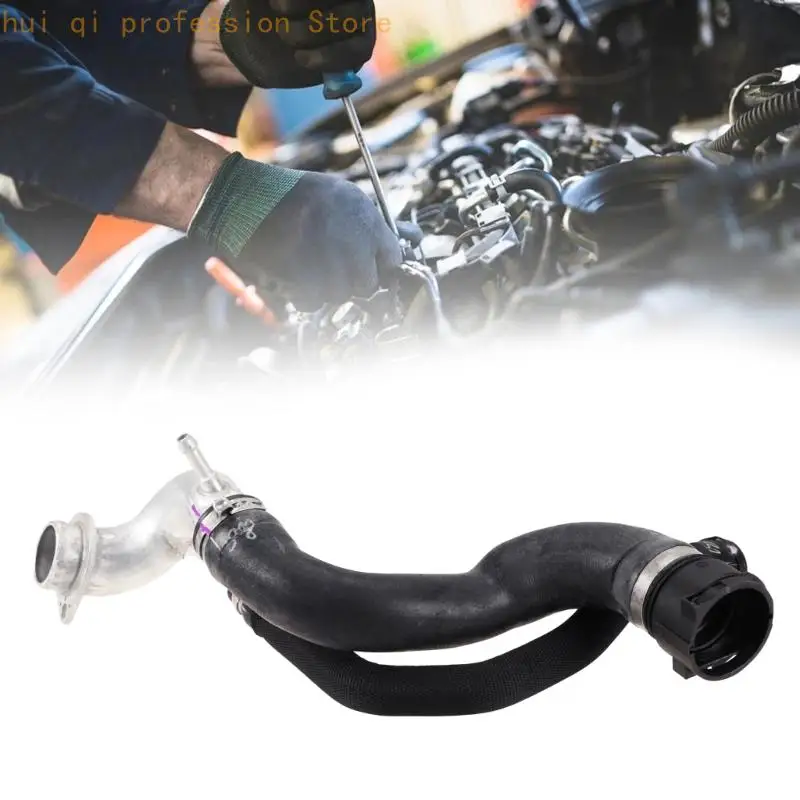 Upper Radiator Coolant Hose Assembly with Rubber Metal Build 17127576354 for E71 F15 F16 XDrive50i Cooling System Repair, Daily