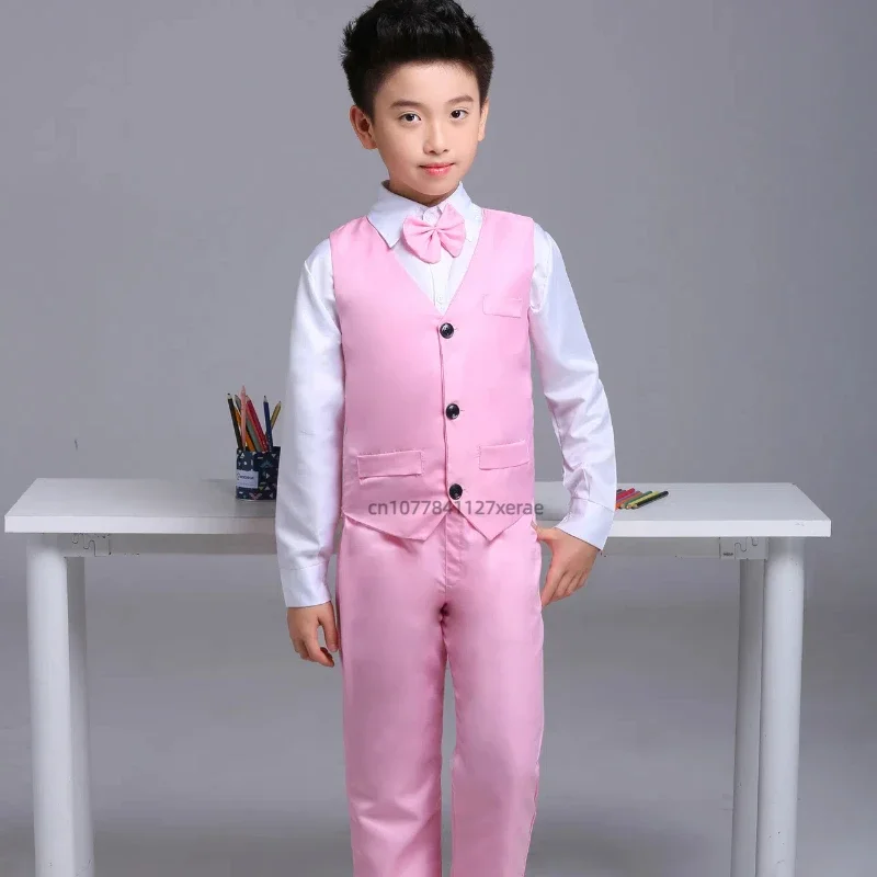 Jazz-Tanzkostüm für Jungen, 3-teiliges Set, bestehend aus Weste, Hemd und Hose aus Polyester, für Kinder von 4 bis 16 Jahren, geeignet für Bühnenauftritte und Chorveranstaltungen. – Detail 11