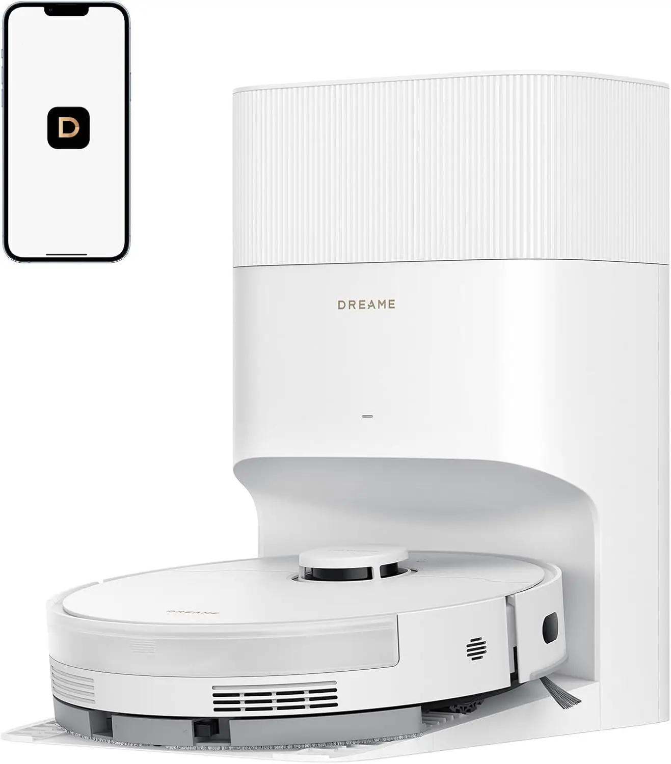 

Робот-пылесос и полотер с силой всасывания 13 000 Па, самоочищающимся контейнером для пыли, DuoBrush для шерсти животных, интеллектуальное картирование