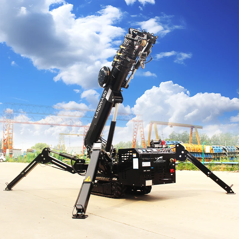 

Wireless Remote Control Spider Crane 2000 KG High Power Crawler Derrick Construction Use Folding Aerial Work Vehicle Customized