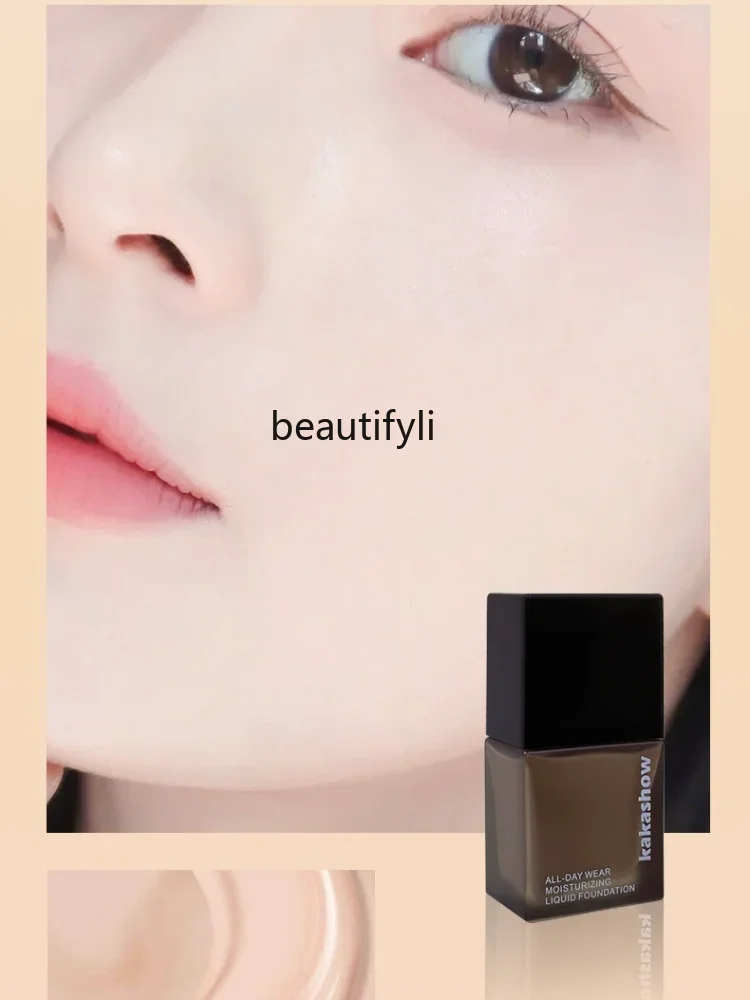 yj Liquid Foundation Concealer Moisturizing Mixed Dry Oily Skin Women's Long-Lasting Non-Makeup Natural Brightening Skin Color