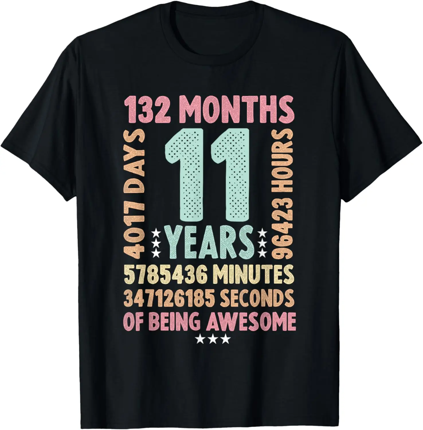 11th Birthday 11 Years Old Vintage Retro - 11 yr old T-Shirt